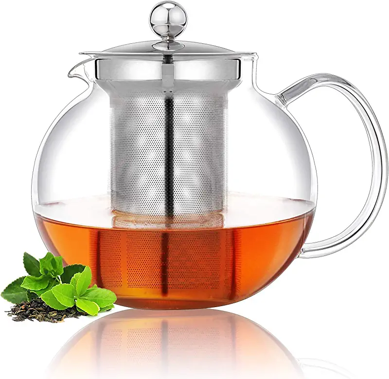 Teiera in vetro con infusore 1000 ml